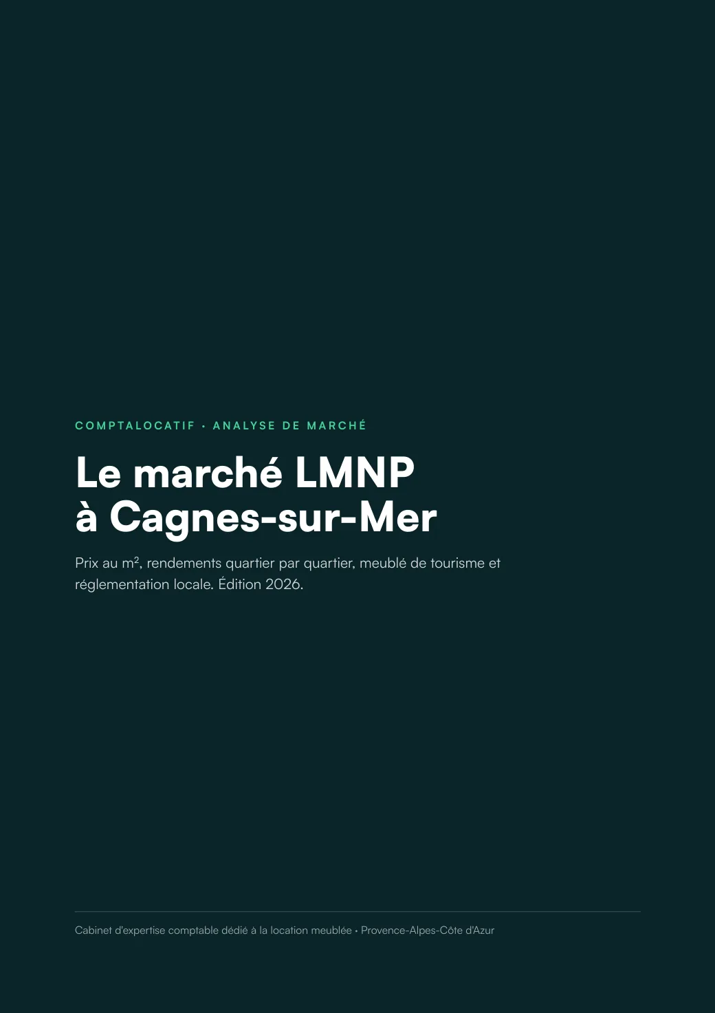 Analyse du marché LMNP à Cagnes-sur-Mer, édition 2026