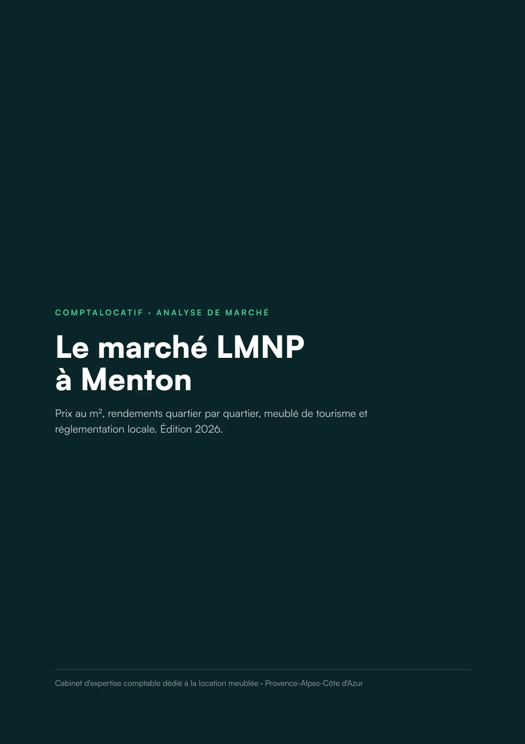 Analyse du marché LMNP à Menton, édition 2026