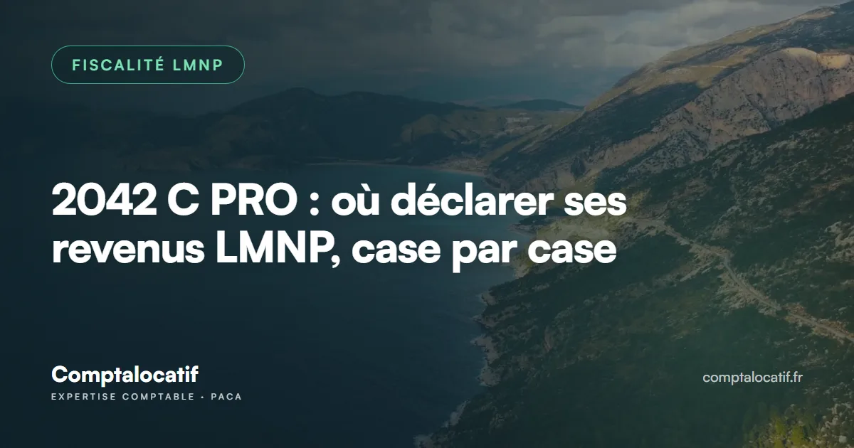 2042 C PRO : où déclarer ses revenus LMNP, case par case